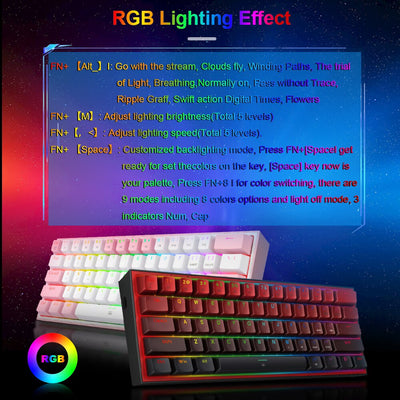 Compact RGB Mechanical Gaming Keyboard